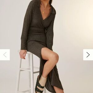 Daily Practice by Anthropologie Belted Knit Maxi Dress